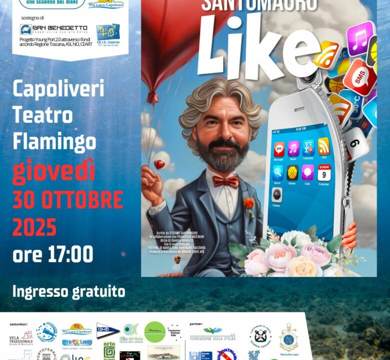 Locandina Spettacolo "Like" a Capoliveri